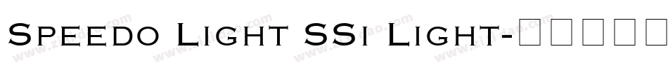Speedo Light SSi Light字体转换